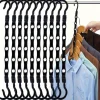 10pcs Magic Hanger - Space Saving Wardrobe Organizer For Heavy Clothes - Sturdy Plastic Multifunctional Hanger For Clothing Stores