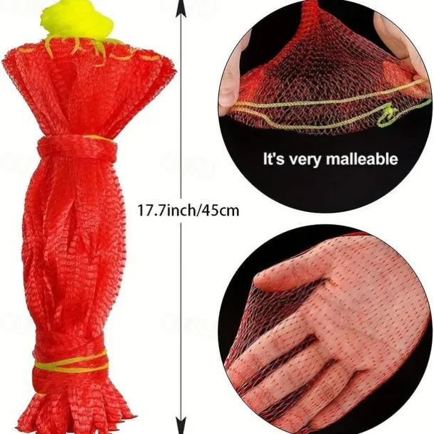 100pcs Melon Hammock Watermelon Nets Heavy Duty Watermelon Net for Garden Melon Net for Trellis Vertical Garden Growing Honeydew Melon Nets with Drawstring