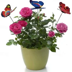 20pcs Metal Wire Butterfly Plant Stakes Garden Decor Butterfly Stakes Outdoor Yard Planter Flower Pot Bed Yard Garden Lawn Decor