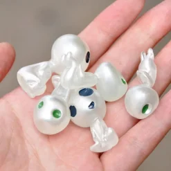 10Pcs Mini Luminous Tree Elves Spirit Princess Mononoke Micro Landscape Figure Ornament Glowing Miniature Gardening Potted Decor