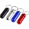 3Pcs Mini Portable Travel Pill Case Waterproof Container Keychain Tools Capsule Bottles Key Ring Chain Pill Holder Medicine Boxes Random Color