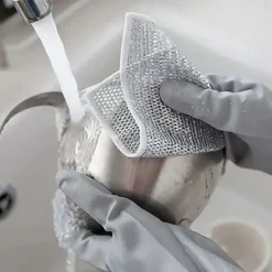 10/20/50pcs Multipurpose Wire Dishwashing Rags for Wet and Dry 2025 New Multifunctional Non-scratch Wire Dishcloth,Scrubs and Cleans for Dishes, Stove Tops, Easy Rinsing, Machine Washable