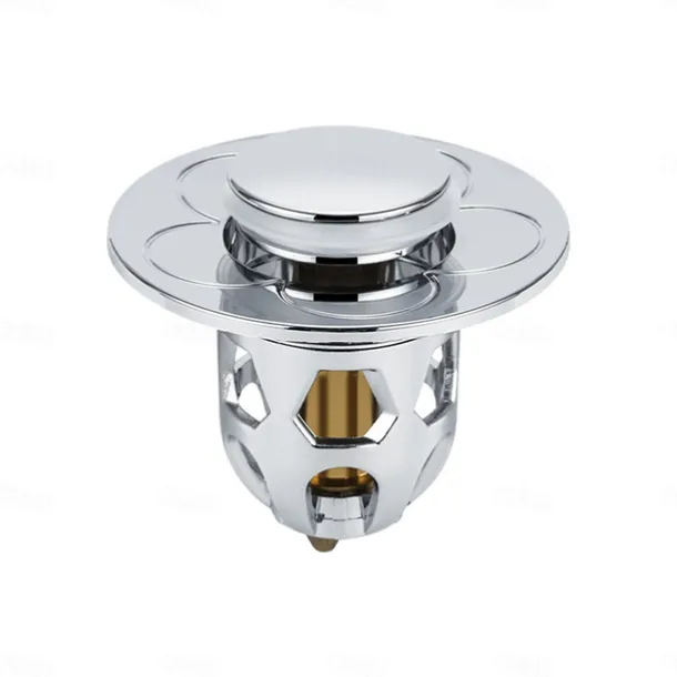 2pcs New Pop-Up Bounce Core Basin Drain Filter Hair Catcher Sink Strainer Bathtub Stopper Bath Plug Bathroom Gadgets