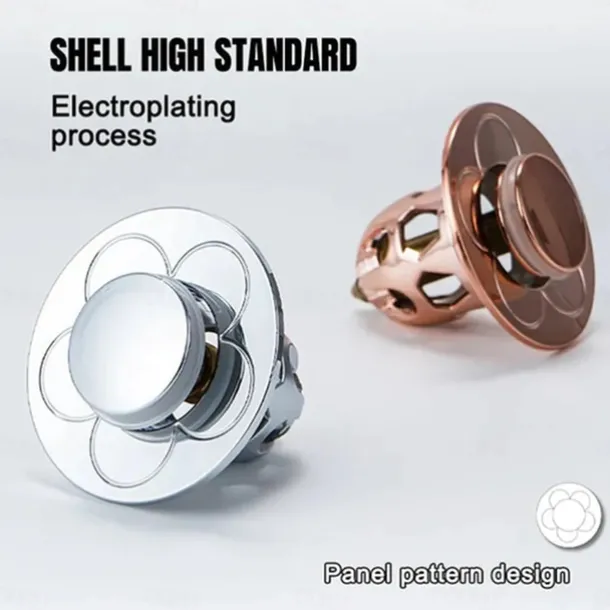 2pcs New Pop-Up Bounce Core Basin Drain Filter Hair Catcher Sink Strainer Bathtub Stopper Bath Plug Bathroom Gadgets