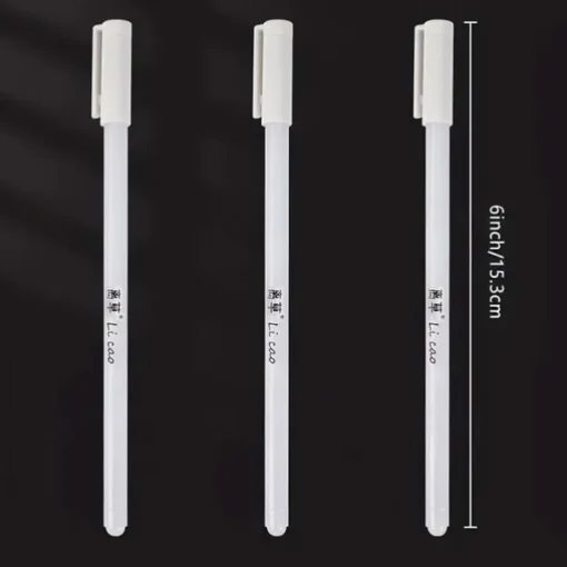 3pcs of Bright White Highlighter Pens - Make Your Writing Stand Out!