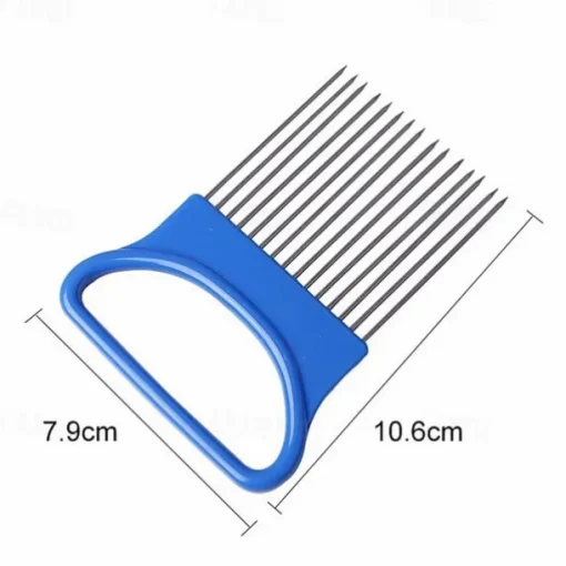 2PCS Onion Vegetables Slicer Cutting Tomato Slicer Cutting Aid Holder Guide Slicing Cutter Safe Fork Onion Cutter Kitchen Accessories