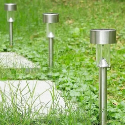 12pcs Outdoor Pathway Lights Solar Garden Light Waterproof LED Solar Lawn Light Garden Deck Walkway Solar Landscape Decoration Night Light