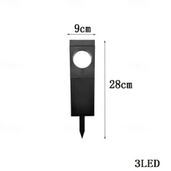 2pcs Outdoor Solar Landerscape Lighting Pathway Light Flame Shaped Lawn Light Outdoor Garden Lights for Patio Villa Park Lawn Walkway Waterproof Lighting Atmosphere Landscape Decor Light