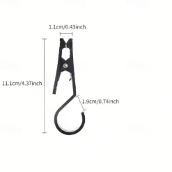 5pcs Outdoor Tent Clips, Portable Multi-Function Crocodile Hooks, Anti-Slip Sky Curtain Clips for Tent Awnings Hanging Accessories