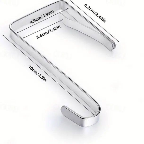 8pcs Over The Door Hooks Heavy Duty Stainless Steel Hanger Organizer For Living Room Bathroom Bedroom Kitchen Hanging Clothes Towels Hats Coats Bags