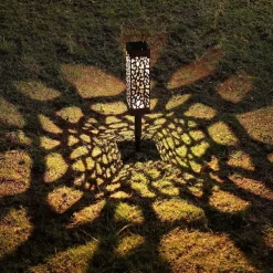 6pcs Pathway Light Outdoor Solar Lawn Path Lights IP65 Waterproof Garden Lamp For Patio Pathway Landscape Yard Decoration Lighting 6X