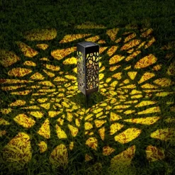 6pcs Pathway Light Outdoor Solar Lawn Path Lights IP65 Waterproof Garden Lamp For Patio Pathway Landscape Yard Decoration Lighting 6X