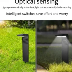1/2pcs Pathway Lights Solar Landscape Garden Light Outdoor Waterproof Solar Lawn Lamp Villa Courtyard Yard Solar Walkway Decoration Light