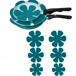 12Pcs Placemat Pot Pan Protector Separator Mat Table Premium Divider Pad Heat Insulation Pan Pads Protect Cookware Protector Tool