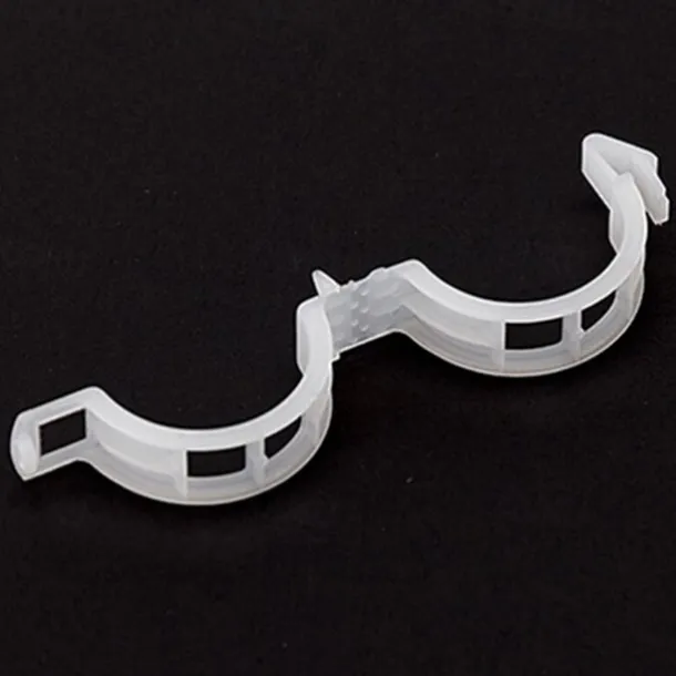 50pcs Plant Vines Fixed Clip Tied Buckle Lashing Hook Agricultural Greenhouse Vegetable Gadget Garden Plastic Planter Trelli