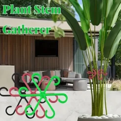4pcs Premium Plant Support Kit Adjustable Stem Hooks for Easy Gardening & Tying Ideal for Monstera & Long-Stemmed Plants