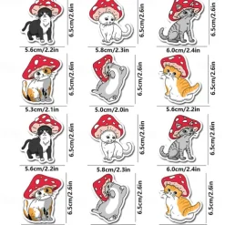 12pcs Refrigerator Magnets, Funny Fridge Magnets, Decorative Magnets, Personalized Fridge Magnet For Kitchen Office Whiteboard Locker Cabinet And Dishwasher, Kitchen Decoration, Home Decoration