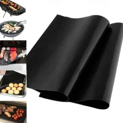 3pcs Reusable Non-stick BBQ Grill Mat 0.08mm Thick PTFE Barbecue Baking Liners Cook Pad Microwave Oven Tool DropShip