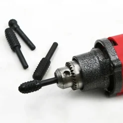 5/10pcs Rotary Burr Rasp Set Carbon Steel Wood Carving File Rasp Drill Bits Fit For Rotary Tools For DIY Woodworking Wood Plastic Carving Polishing Grinding Engraving