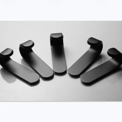 5pcs Self Adhesive Wall Hooks Stainless Steel Towel Hooks No Drilling Wardrobe Hook Self Adhesive Wall Hooks for Hanging Towels, Keys J-Shaped Hook