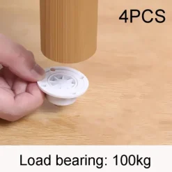 4pcs Self-adhesive Casters, Upgraded Casters, Super Load-bearing Ball Stainless Steel Universal Pulley, 360 Degree Rotating Pulley For Furniture Garbage Cans
