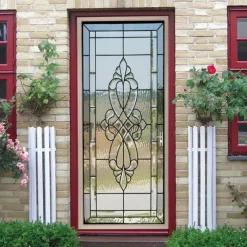 2pcs Self-adhesive Creative Imitation Glass Door Stickers For Living Room Diy Decorative Home Waterproof Wall Stickers 30.3