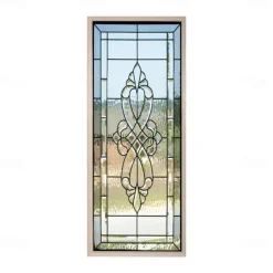 2pcs Self-adhesive Creative Imitation Glass Door Stickers For Living Room Diy Decorative Home Waterproof Wall Stickers 30.3