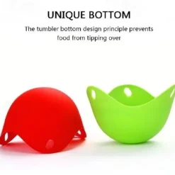 4pcs Set Silicone Egg Poacher Cook Poach Pods Pan Mould Kitchen Tool Baking Poached Cup