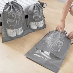 5pcs Shoe storage bag mildew-proof vacuum dust-proof transparent travel shoe bag moisture-proof shoe storage bag