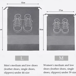 5pcs Shoe storage bag mildew-proof vacuum dust-proof transparent travel shoe bag moisture-proof shoe storage bag