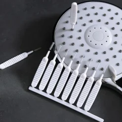 10Pcs Shower Head Hole Cleaning Brush White Small Brush Pore Gap Clean Anti-clogging Nylon for Home Daily Anti-blocking Multifunctional Cleansing Dredge