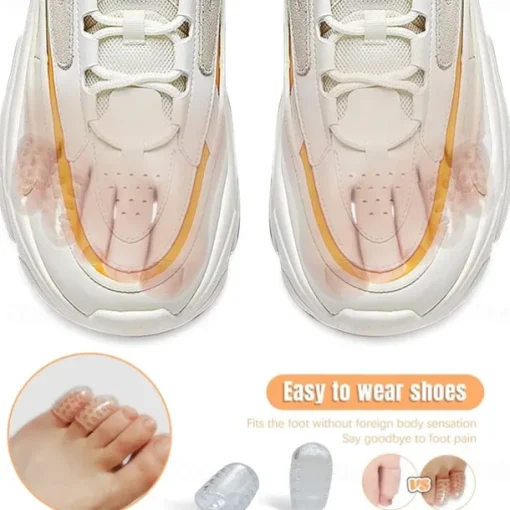10pcs Silicone Breathable Toe Covers, Silicone Anti-Friction Toe Protector, Little Toe Protectors Caps Guards for Men Women, Blisters and Ingrown Toenails