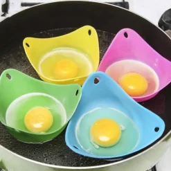 4pcs Silicone Egg Cooker, Kitchen Cooking Tool 2.55x3.54inch