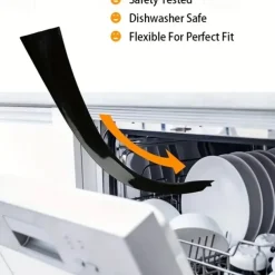 2pcs Silicone Stove Gap Cover Bathroom sink Kitchen Counter Gap Filler HeatResistant Oven Gap Filler Between Kitchen Appliances WashingMachine And Stovetop