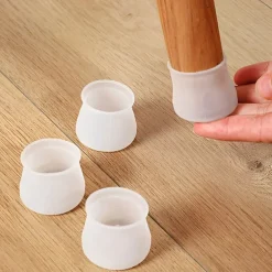 16PCS Simple Non-Slip Noise Reduction Chair and Table Leg Pads: Silicone Pads for Chair, Stool, and Sofa Legs, Protect Floors and Reduce Noise