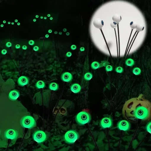 1/2pcs Solar Garden Lights Outdoor Firefly Starburst Swaying Lights Warm White Color Changing RGB Light for Yard Patio Pathway Decoration Swaying When Wind Blows