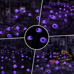1/2pcs Solar Garden Lights Outdoor Firefly Starburst Swaying Lights Warm White Color Changing RGB Light for Yard Patio Pathway Decoration Swaying When Wind Blows