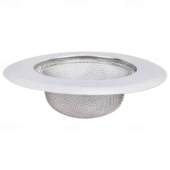 2pcs Stainless Steel Kitchen Sink Strainer Basket Drain Plug Filter Replacement for Wide Rim 3.2/4.4 inch, Food Catcher Anti-Clogging