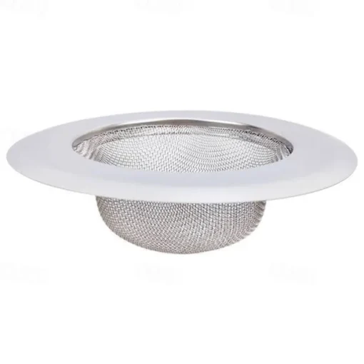 2pcs Stainless Steel Kitchen Sink Strainer Basket Drain Plug Filter Replacement for Wide Rim 3.2/4.4 inch, Food Catcher Anti-Clogging