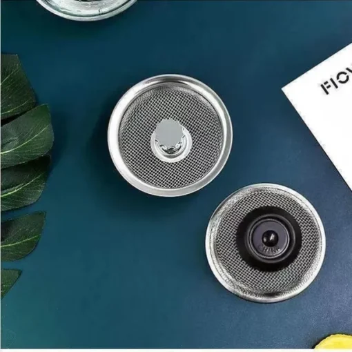 2pcs Stainless Steel Kitchen Sink Strainer Basket Drain Plug Filter Replacement for Wide Rim 3.2/4.4 inch, Food Catcher Anti-Clogging