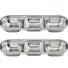 2/4pcs Stainless Steel Soy Sauce Dish Dipping Bowls 3 Grids Divided Sauce Dishes Side Dishes for Soy Sauce Ketchup Seasoning Sushi (3 Grid)
