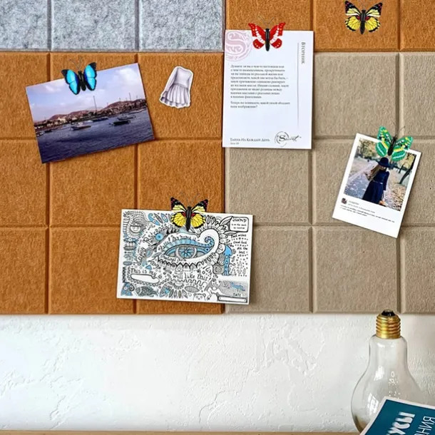 30pcs Stereoscopic 3D Simulation Butterfly Pushpins Creative Pushpins Decorative Flowers Cork Board Nails For Bulletin Boards, Photos, Wall Charts School Supplies And Accessories 4x4cm/1.57''x1.57''