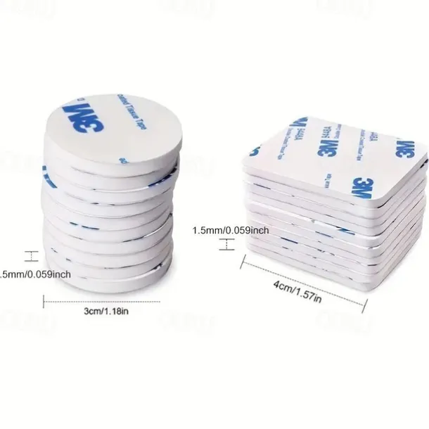 10pcs Strong Mounting Tape Double Sided Adhesive Foam Tape with Round Foam Sticker