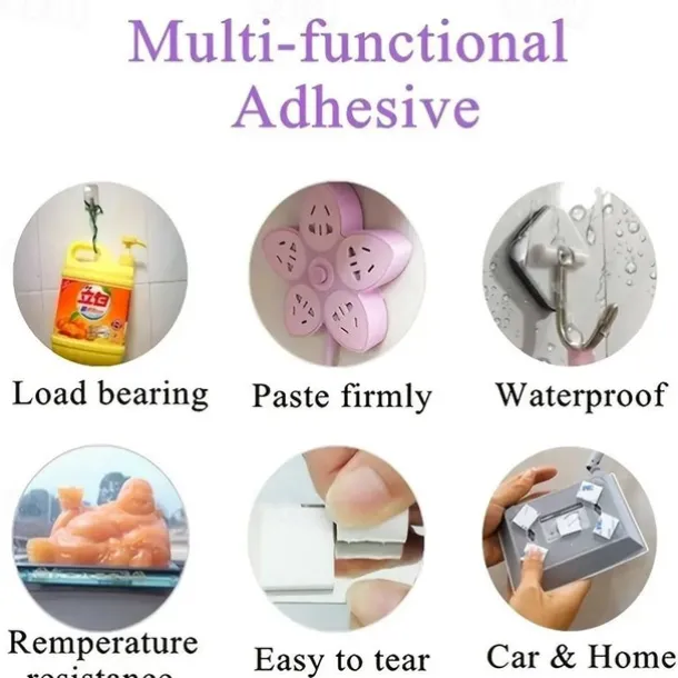 10pcs Strong Mounting Tape Double Sided Adhesive Foam Tape with Round Foam Sticker