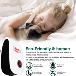 6Pcs Ultrasonic Plug In Pest Repeller For Flea, Insects, Mosquitoes, Mice, Spiders, Ants, Rats, Roaches, Bugs, Non-Toxic, Humans & Pets Safe