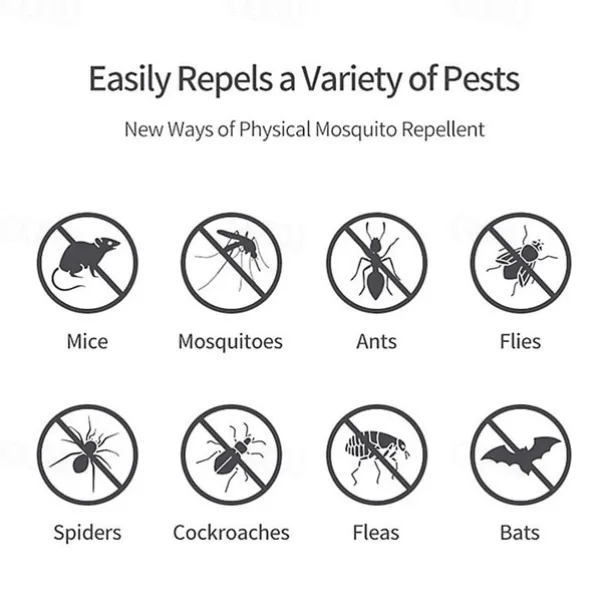 6Pcs Ultrasonic Plug In Pest Repeller For Flea, Insects, Mosquitoes, Mice, Spiders, Ants, Rats, Roaches, Bugs, Non-Toxic, Humans & Pets Safe