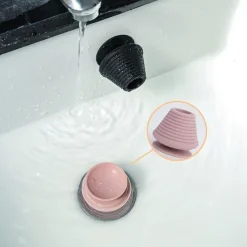 1pcs Universal Bathroom Bath Plug Kitchen Dishwasher Drain Plug With Suction Cup Household Floor Drain Silicone Rubber Sink Plug Drain Leak-proof Plug