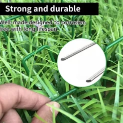 20Pcs U-Shaped Fixing Nail Galvanized Steel Garden Pile Turf Safety Nails For Fixing Weed Fabric Landscape Landscape Grass