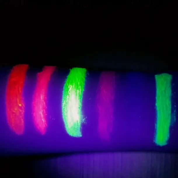 6pcs UV Glow Body and Face Paint Kit - Fluorescent Crayons for Adults - Perfect for Birthday Parties, Halloween, and Masquerades