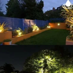 2pcs 5W Outdoor Multicolour Spotlights Waterproof LED Landscape Lights Garden Light Outdoor Lighting Pathway Lights Multicolour Spotlights with Spike Stand EU/US Plug AC85-265V